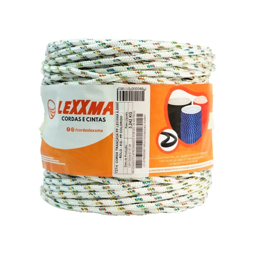 CORDA PP LEXXMA 6,0MM ROLO - 180 METROS 