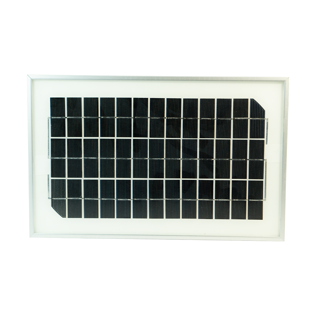 Painel Placa Solar Fotovoltaica 5w Com cabos e Garras P Bat Monitor