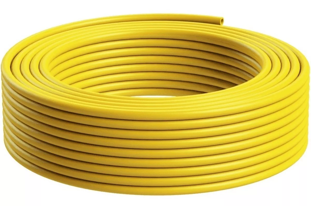 Tubo isolador 7/16 Amarelo Rolo 50Mts