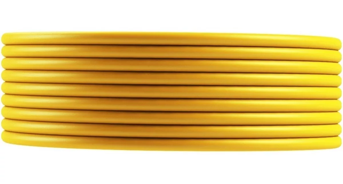 Tubo isolador 9/16 Amarelo Rolo 50Mts