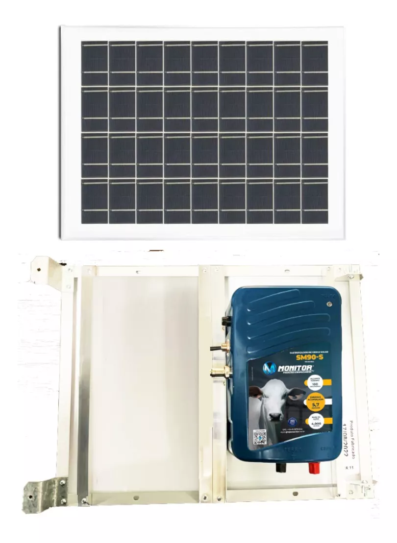 Eletrificador de Cerca Rural Solar SM90-S / 5,7 J / 100 Km